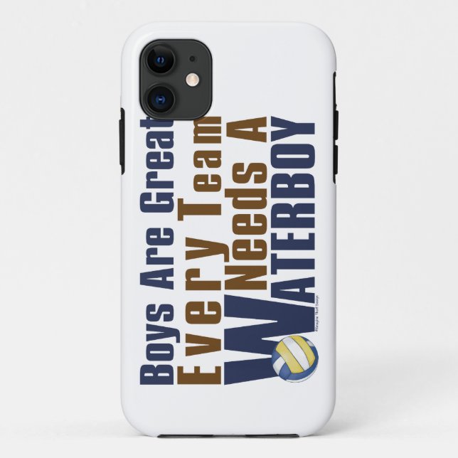 Coques Case-Mate iPhone Vollyball Waterboy en bleu (Dos)