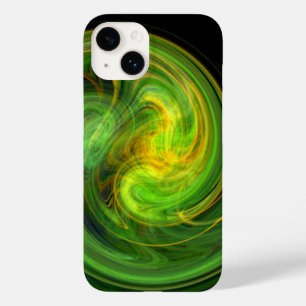 Coques Pour iPhone VORTEX LUMINEUX, vert vif