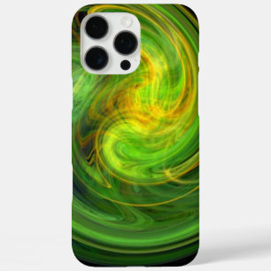 Coque iPhone 16 Pro Max VORTEX LUMINEUX, vert vif