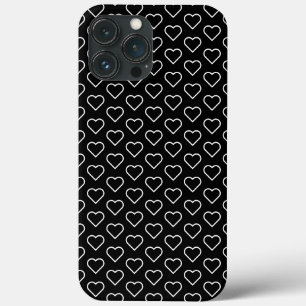 Case-Mate iPhone Case Vos couleurs Coeurs - Noir Blanc
