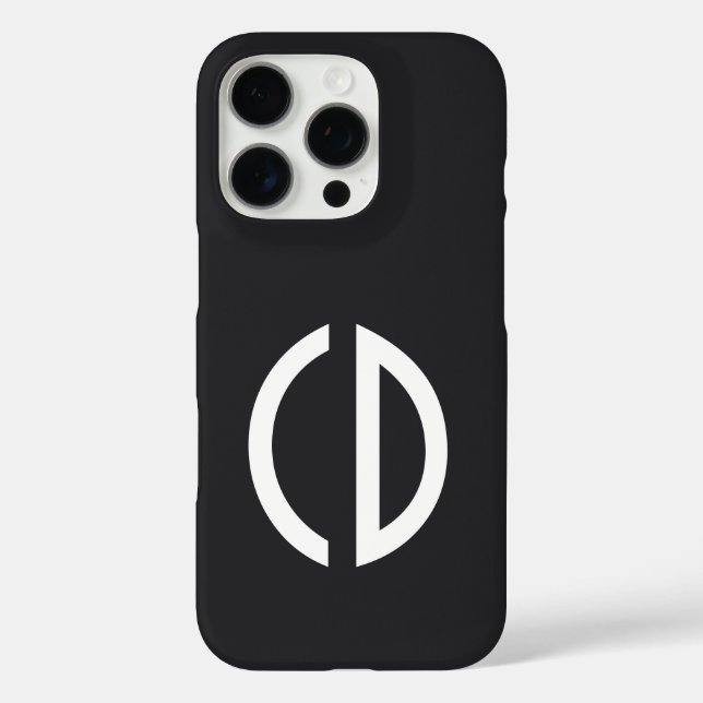Coques Case-Mate iPhone ! Vos idées de monogramme Simply 1 (Verso)