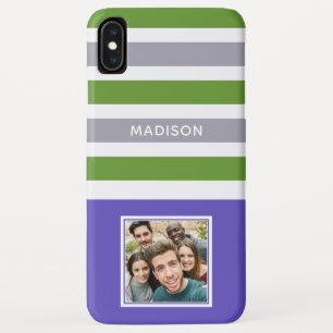 Case-Mate iPhone Case VOS PHOTOS ET NOM Stripes Motifs de cas de télépho