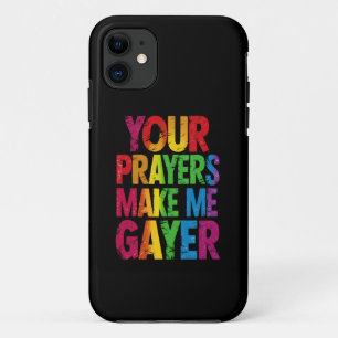 Case-Mate iPhone Case Vos prières me rendent plus gay Drapeau de fierté 