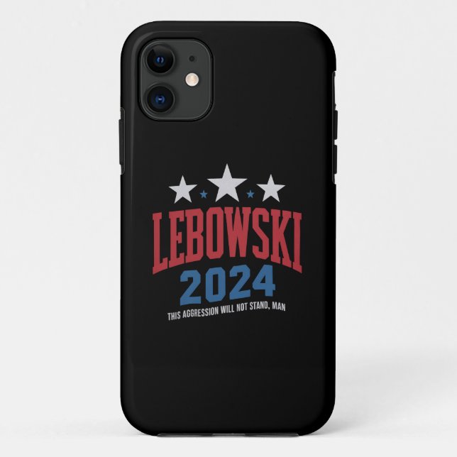 Coques Case-Mate iPhone Vote drôle de Lebowski pour l'élection politique 2 (Dos)