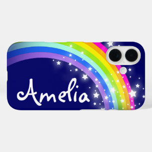 Coque Pour iPhone 16 "Votre" (arc-en-ciel nommé de lettre 6) sur la