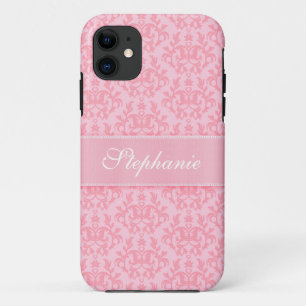 Etui iPhone Case-Mate "Votre cas rose-clair de l'iphone 5" de damassé