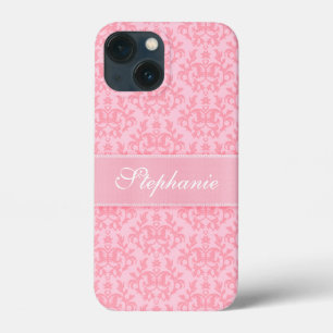 iPhone 13 Mini Coque "Votre cas rose-clair de l'iPhone 6" de damassé