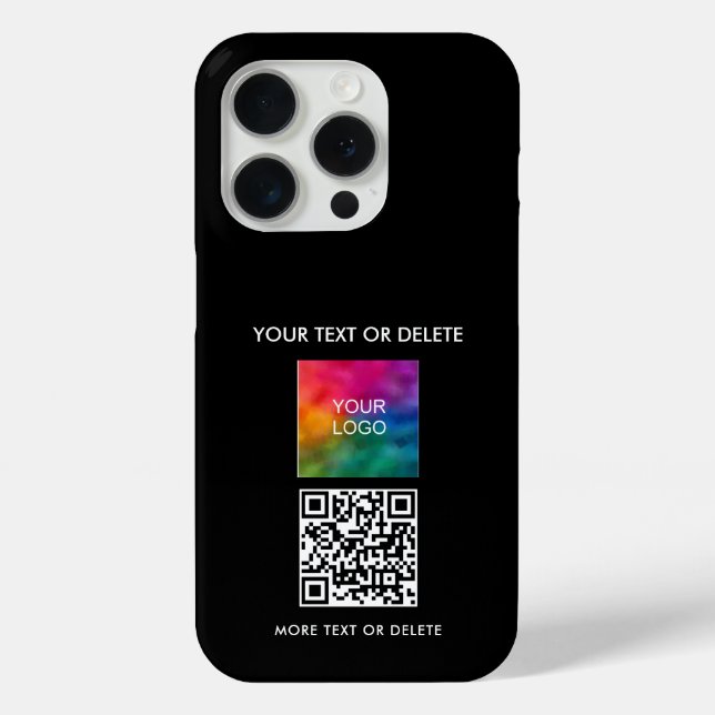 Coques Case-Mate iPhone Votre code QR Téléchargez le logo de l'entreprise  (Verso)
