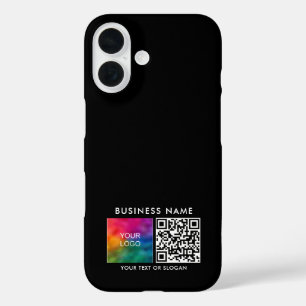 Coque Pour iPhone 16 Votre code QR Téléchargez votre propre logo d'entr