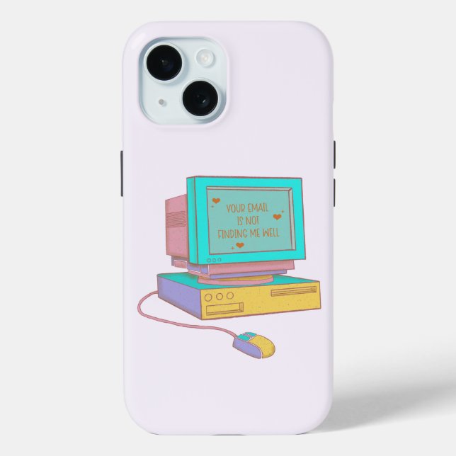 Coques Case-Mate iPhone Votre e-mail ne me trouve pas très drôle Rétro (Verso)