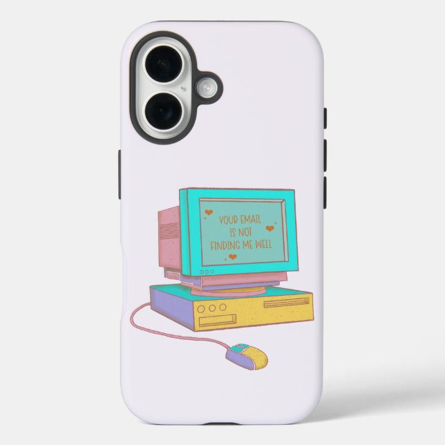 Coques Case-Mate iPhone Votre e-mail ne me trouve pas très drôle Rétro (Verso)