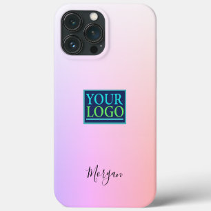 Case-Mate iPhone Case Votre logo/art/photo, nom, dégradé lavande/rose