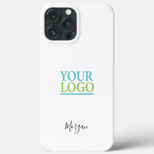 Case-Mate iPhone Case Votre logo/art/photo, nom DIY script noir, blanc