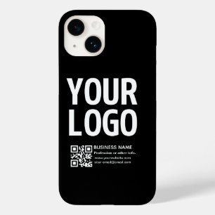 Coque Case-Mate iPhone Votre logo avec code QR et texte modifiables 