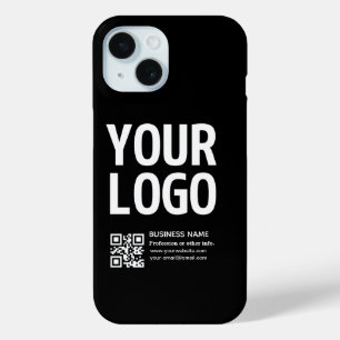 Coque Case-Mate iPhone Votre logo avec code QR et texte modifiables 