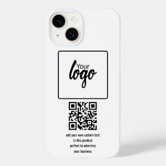 Coque Case-Mate iPhone Votre logo d'entreprise Code QR et texte