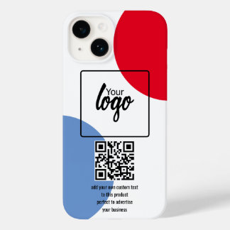 Coque Case-Mate iPhone Votre logo d'entreprise Code QR et texte