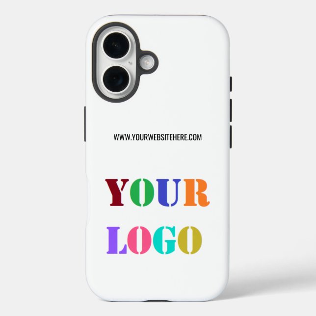 Coques Case-Mate iPhone Votre logo d'entreprise et votre Modèle texte pers (Verso)