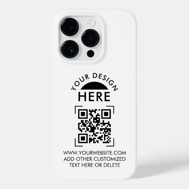 Coques Case-Mate iPhone Votre logo et code QR Business Promotiona (Verso)