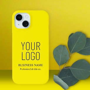 Coque Case-Mate iPhone Votre logo et nom d'entreprise etc. Jaune vif