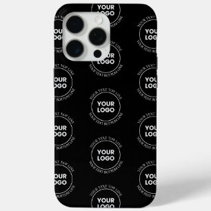 Coque Case-Mate iPhone Votre logo et texte modifiable Motif répétitif