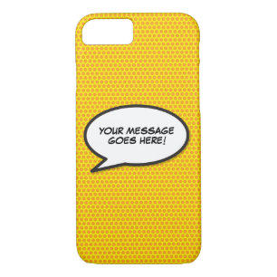 Case-Mate iPhone Case Votre message Voix Bubble Amusant Retro Comique Li