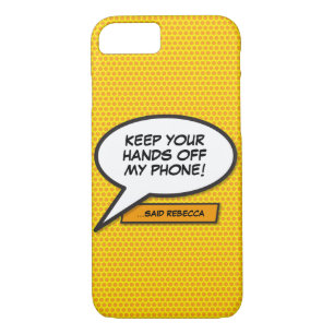Case-Mate iPhone Case Votre message Voix Bubble Amusant Retro Comique Li