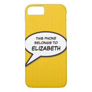 Case-Mate iPhone Case Votre message Voix Bubble Amusant Retro Comique Li