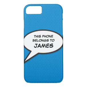 Case-Mate iPhone Case Votre message Voix Bubble Amusant Retro Comique Li