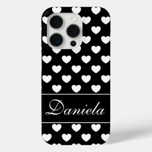Coque Case-Mate iPhone Votre Modèle de nom personnalisé - Noir et blanc é