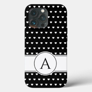 Case-Mate iPhone Case Votre Monogramme Élégant Noir Et Blanc 