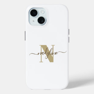 Coque Case-Mate iPhone Votre nom et initiale personnalisent