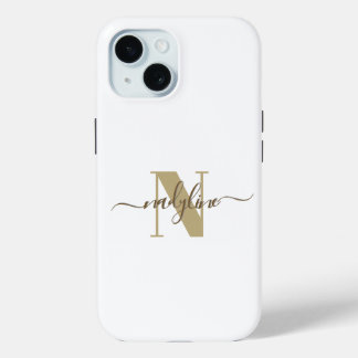 Coque Case-Mate iPhone Votre nom et initiale personnalisent