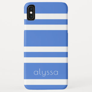 Case-Mate iPhone Case Votre nom Français Bleu et Blanc Double Grilles