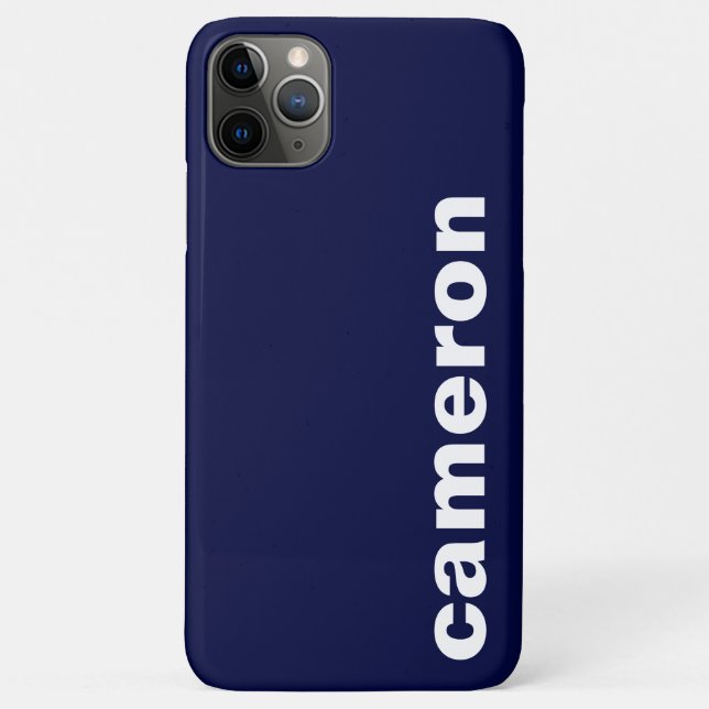 Coques Case-Mate iPhone Votre nom Moderne Marine (Dos)