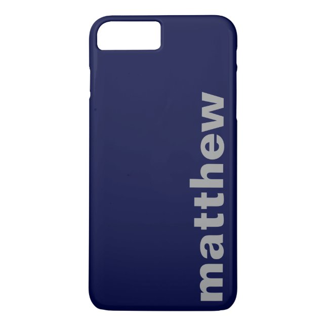 Coques Case-Mate iPhone Votre nom Moderne Marine (Dos)