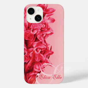 Coque Case-Mate iPhone Votre nom Orchidée rouge rose