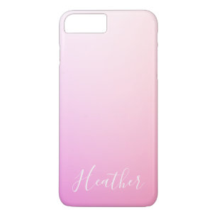Case-Mate iPhone Case Votre nom ou mot Pink Ombre Gradation