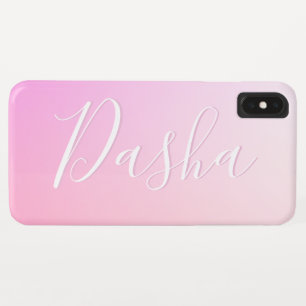 Case-Mate iPhone Case Votre nom ou mot Pink Ombre Gradation