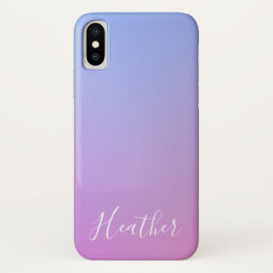 Case-Mate iPhone Case Votre nom ou mot   Rose et bleu violet