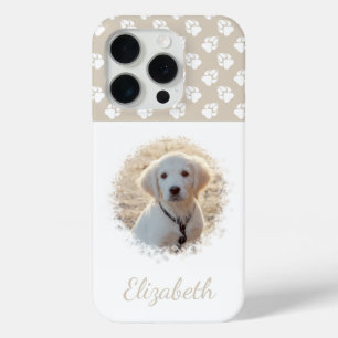 Coque Case-Mate iPhone Votre photo d'animal de compagnie & pattes blanche