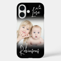Votre Photo & Monogramme élégant Élégant Script lo