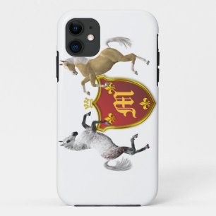 Coque iPhone 11 Votre propre monogramme d'armoiries