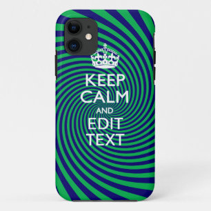 Coque Case-Mate iPhone Votre texte Conserver le calme sur un graphique to