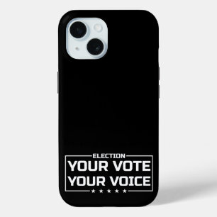 Coque Case-Mate iPhone Votre Vote Votre Voix police blanche