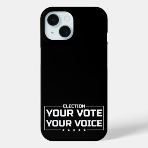 Coque Case-Mate iPhone Votre Vote Votre Voix police blanche