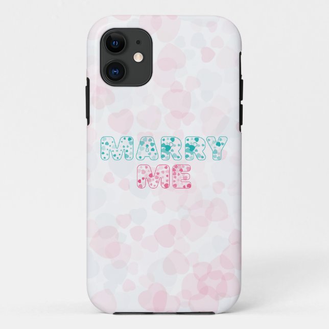 Coques Case-Mate iPhone Voudrez-Vous M'épouser? Mon Coeur Sucré (Dos)