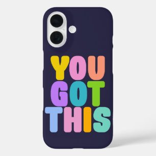 Coque Pour iPhone 16 Vous avez cette citation inspirante colorée mignon