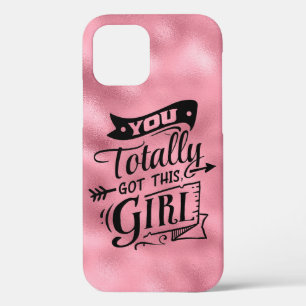 Case-Mate iPhone Case Vous Avez Totalement Cette Fille Chic Rose Metalli