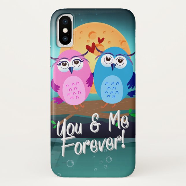 Coques Case-Mate iPhone Vous et moi pour toujours hibou (Dos)